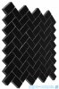 Dunin Black & White Pure Black Herringbone 48 mozaika kamienna 28,5x30,5cm